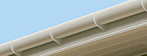 Fascia with guttering attached